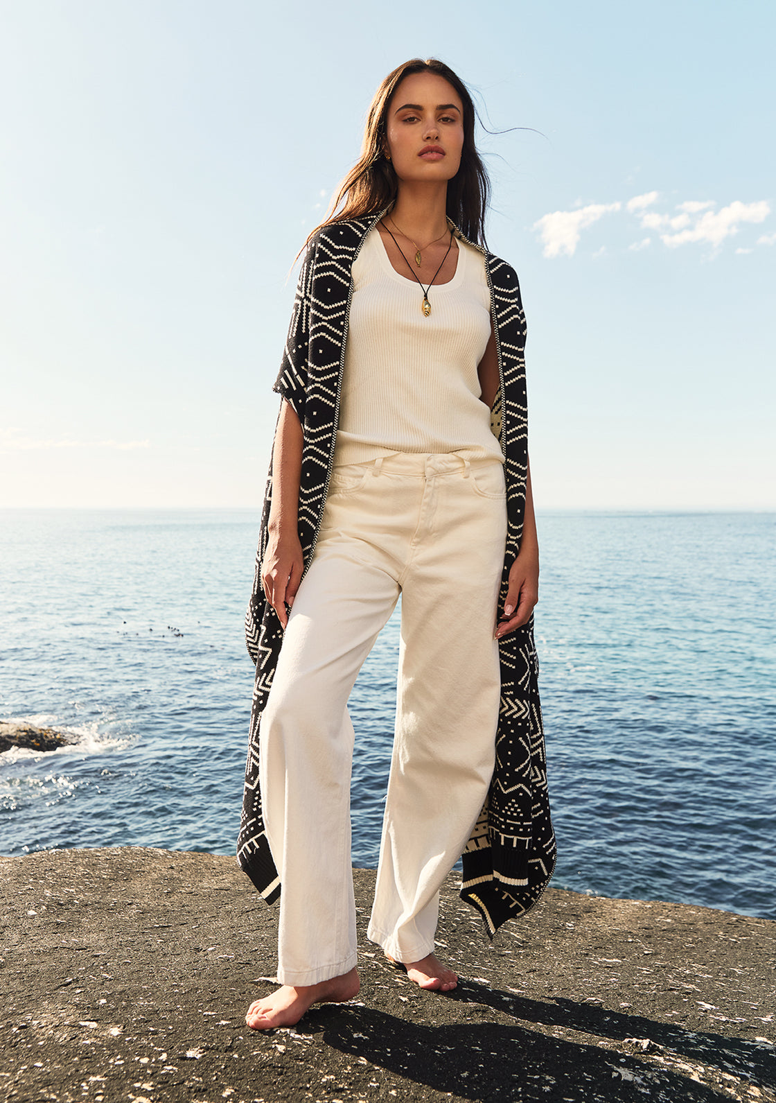 Oversized Reversible Scarf Cardigan