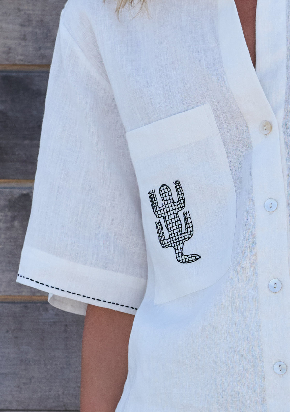 Linen Clove Shirt & Shorts Set