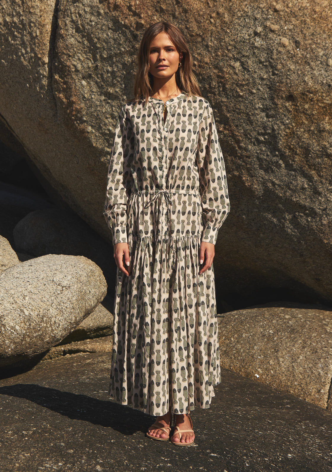 HARVEST DRESS - ROSEWATER REEF
