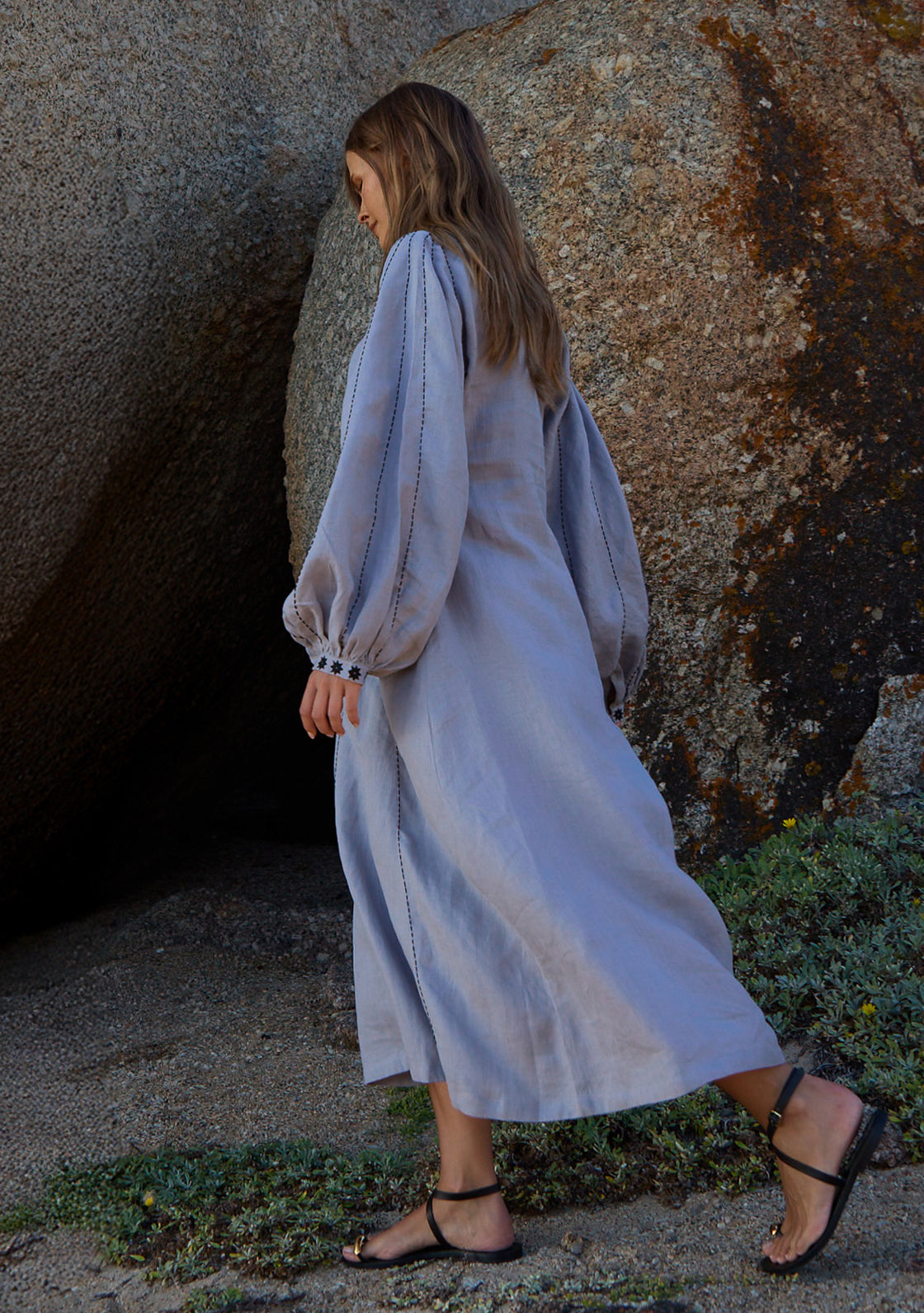 SAGE DRESS - POET'S BLUE