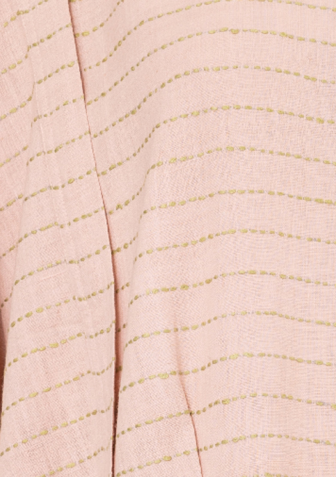 Turmeric Dress with Hand-Embroidery