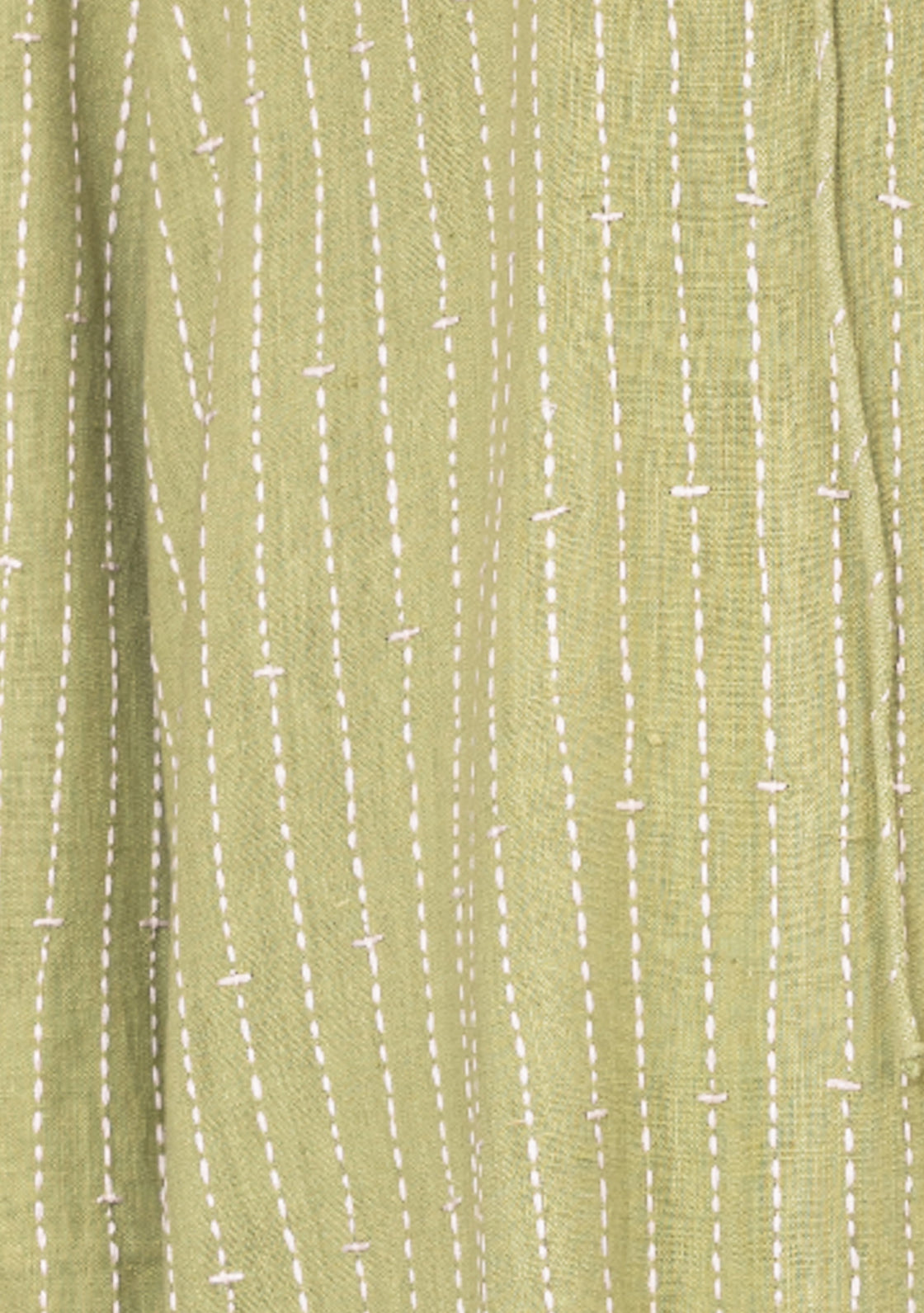 Fennel Dress with Hand-Embroidery