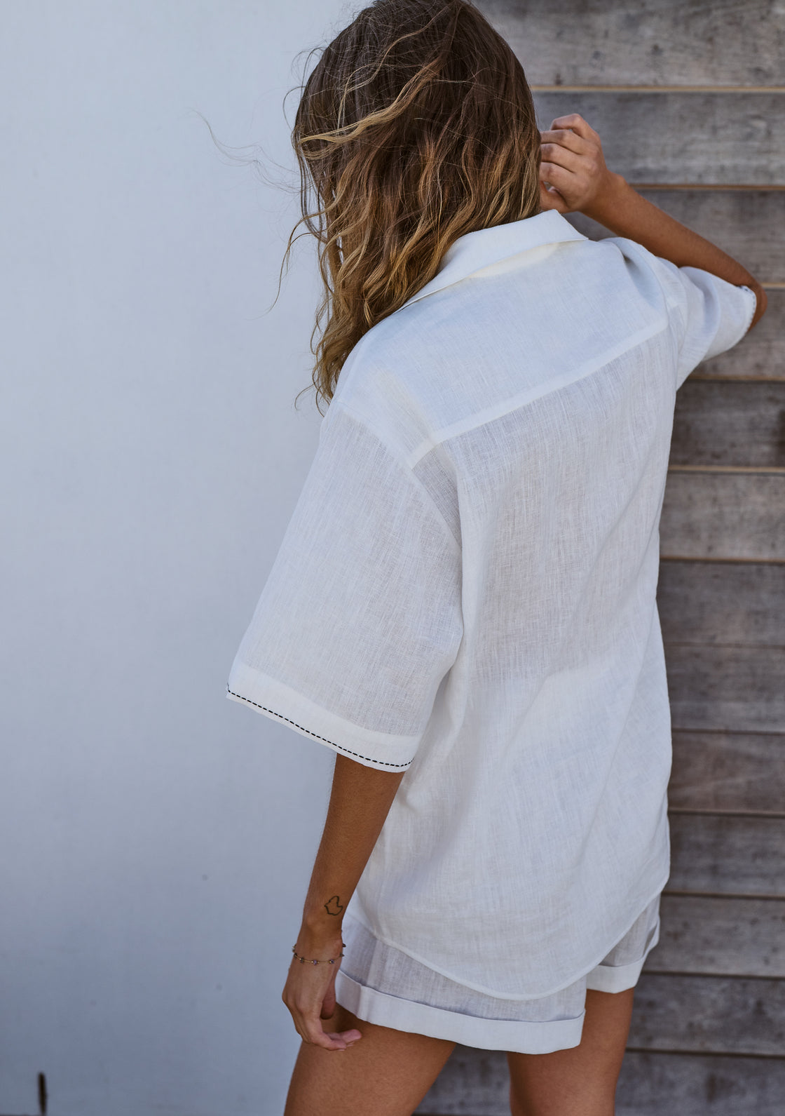 Linen Clove Shirt & Shorts Set