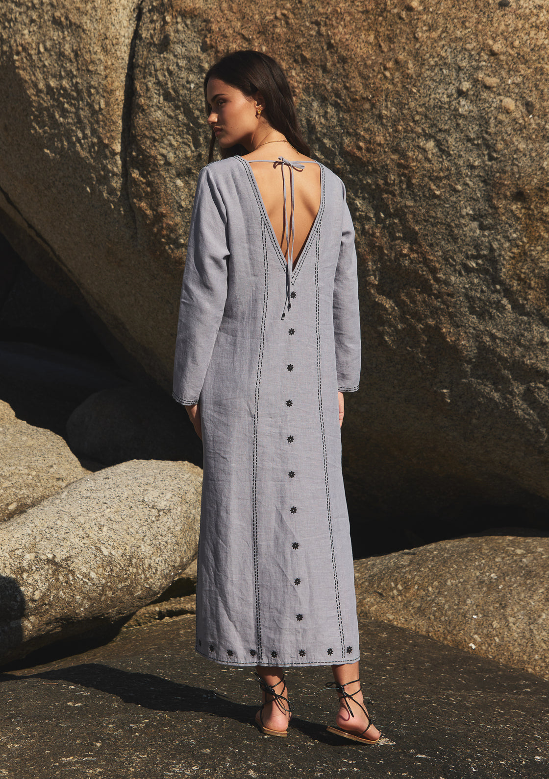 Coriander Linen Kaftan
