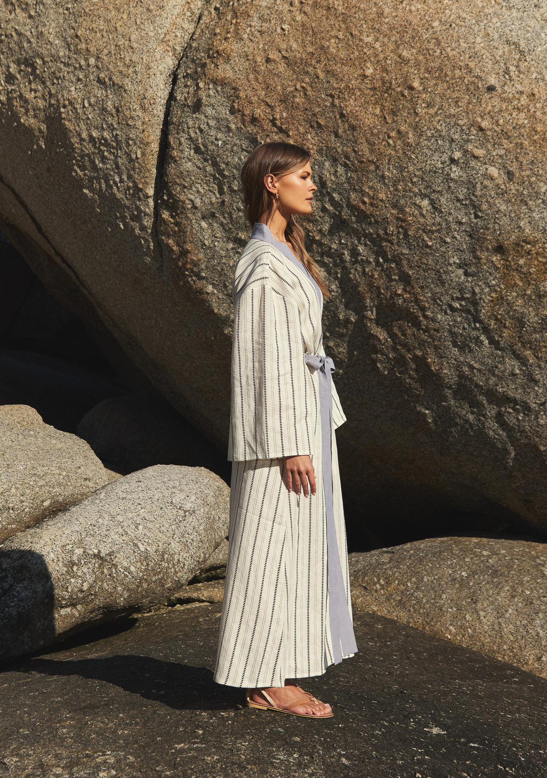 Cumin Linen Kimono