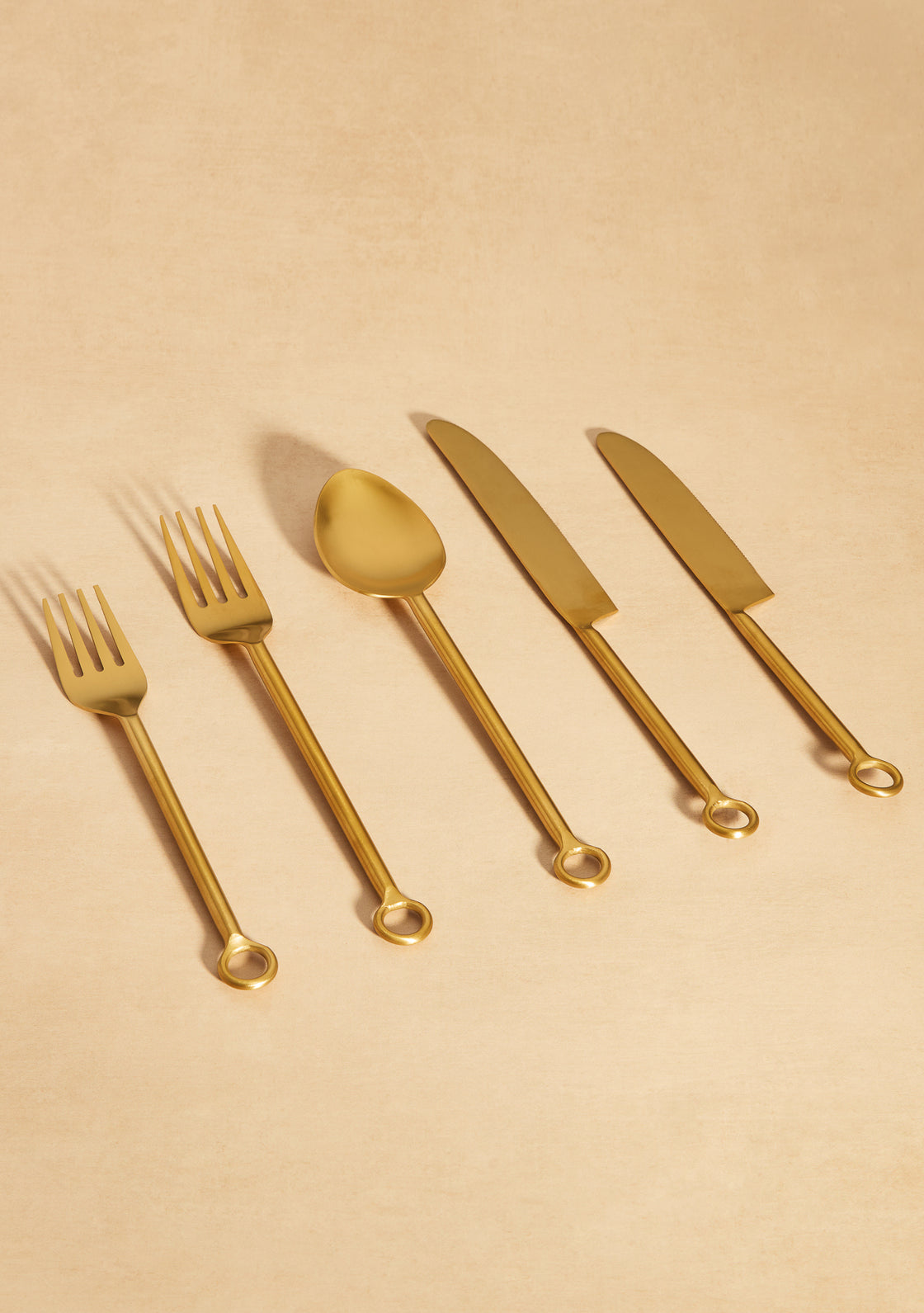 Gold Stainless Steel Cutlery Set (5 piece)