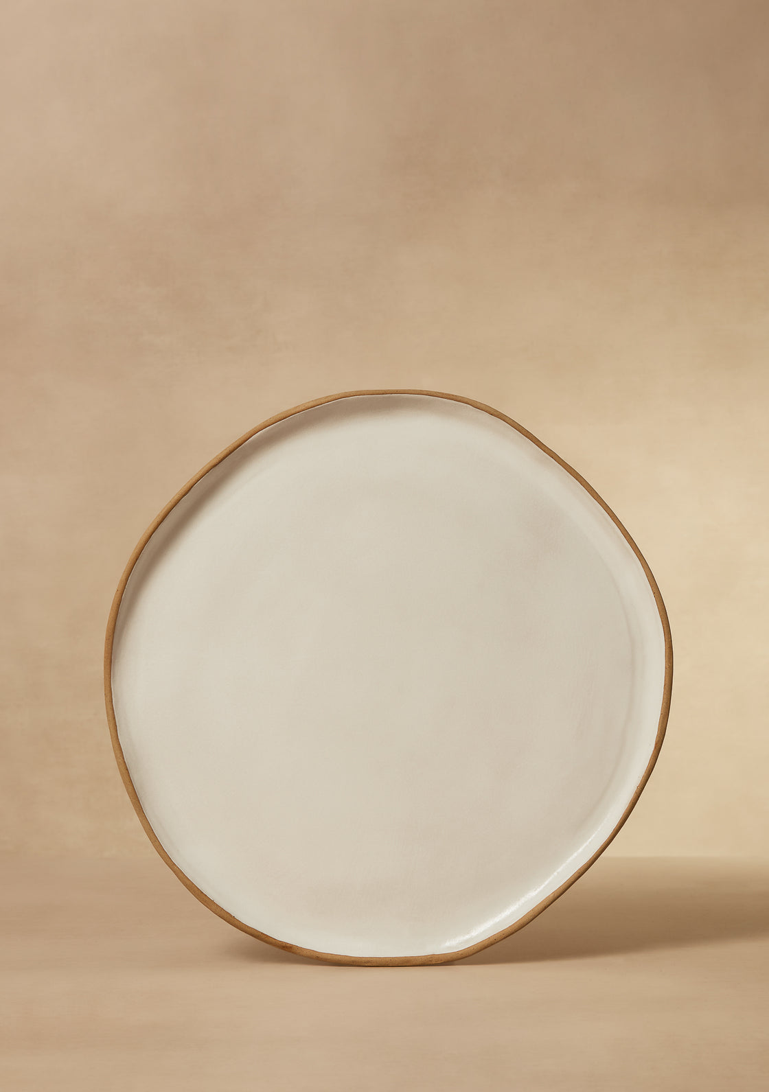 Hand Crafted Irregular Clay Dinner Plate