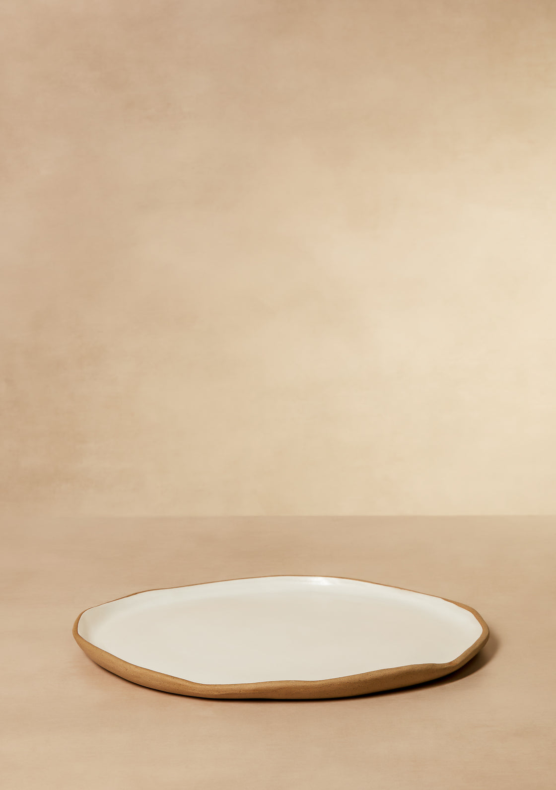 Hand Crafted Irregular Clay Dinner Plate