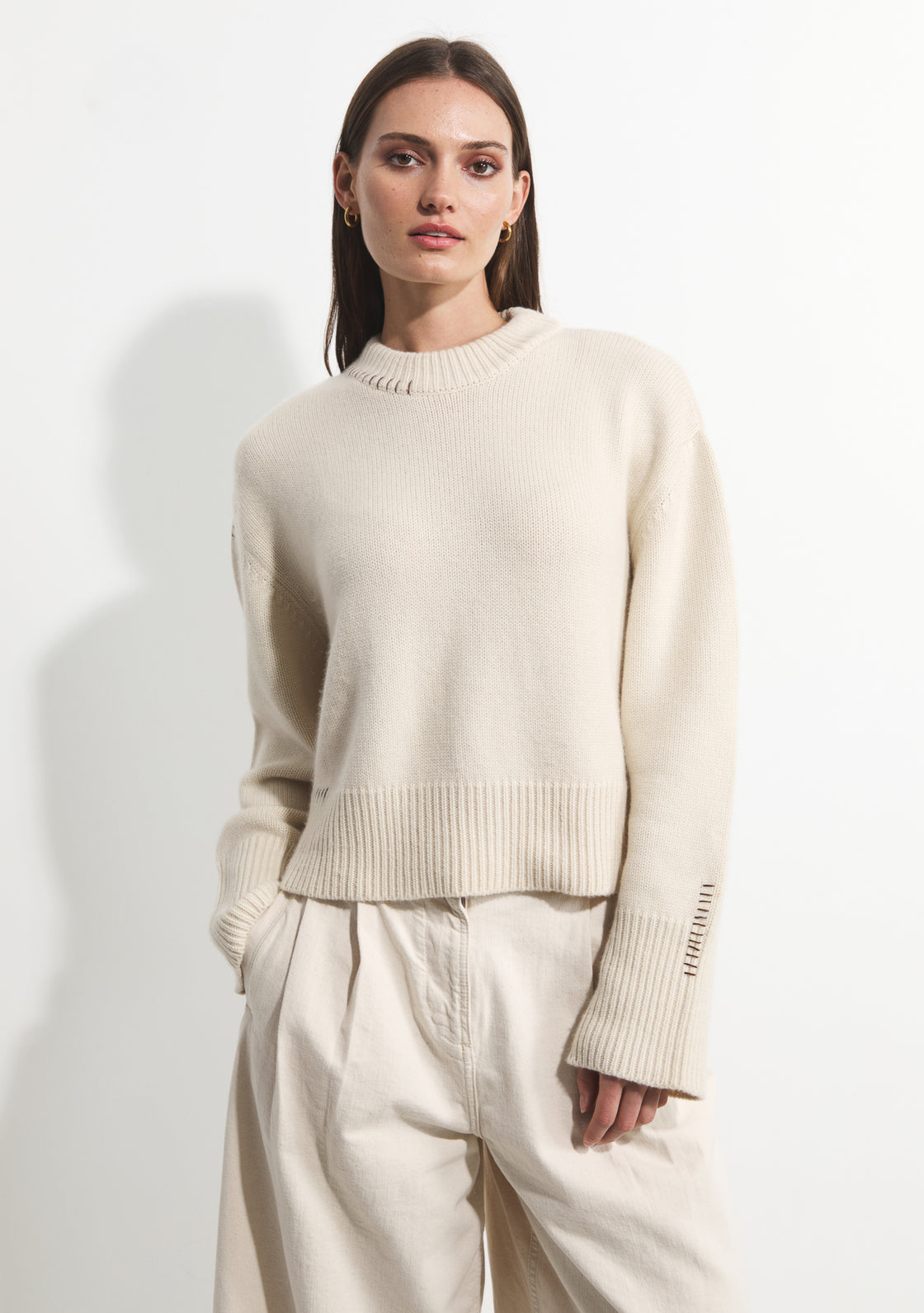 Cashmere Cedar Sweater - Ivory