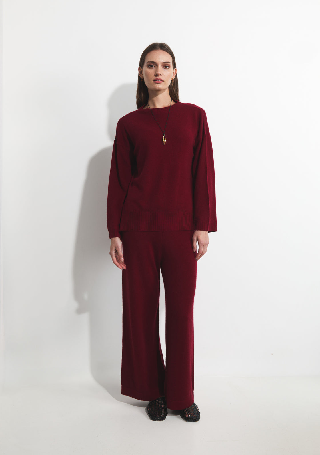 Cashmere Holly Sweater - Ox Blood