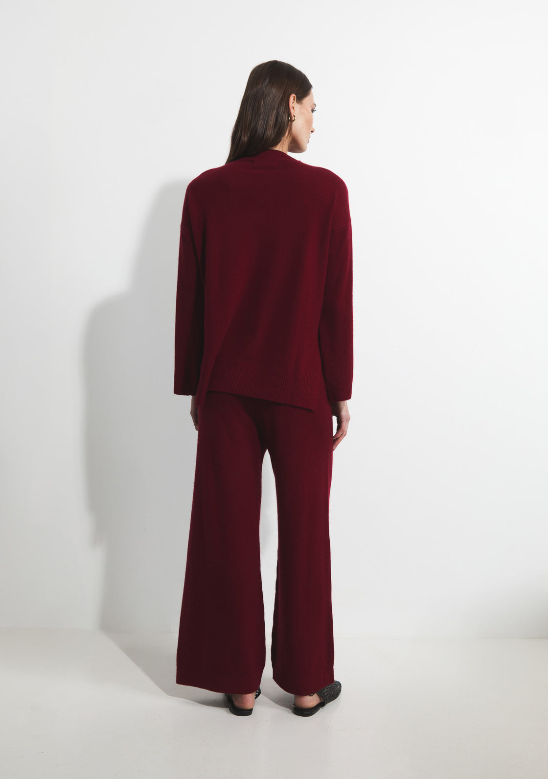 Cashmere Holly Trousers - Ox Blood