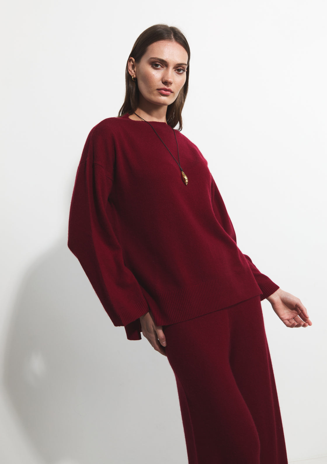 Cashmere Holly Sweater - Ox Blood