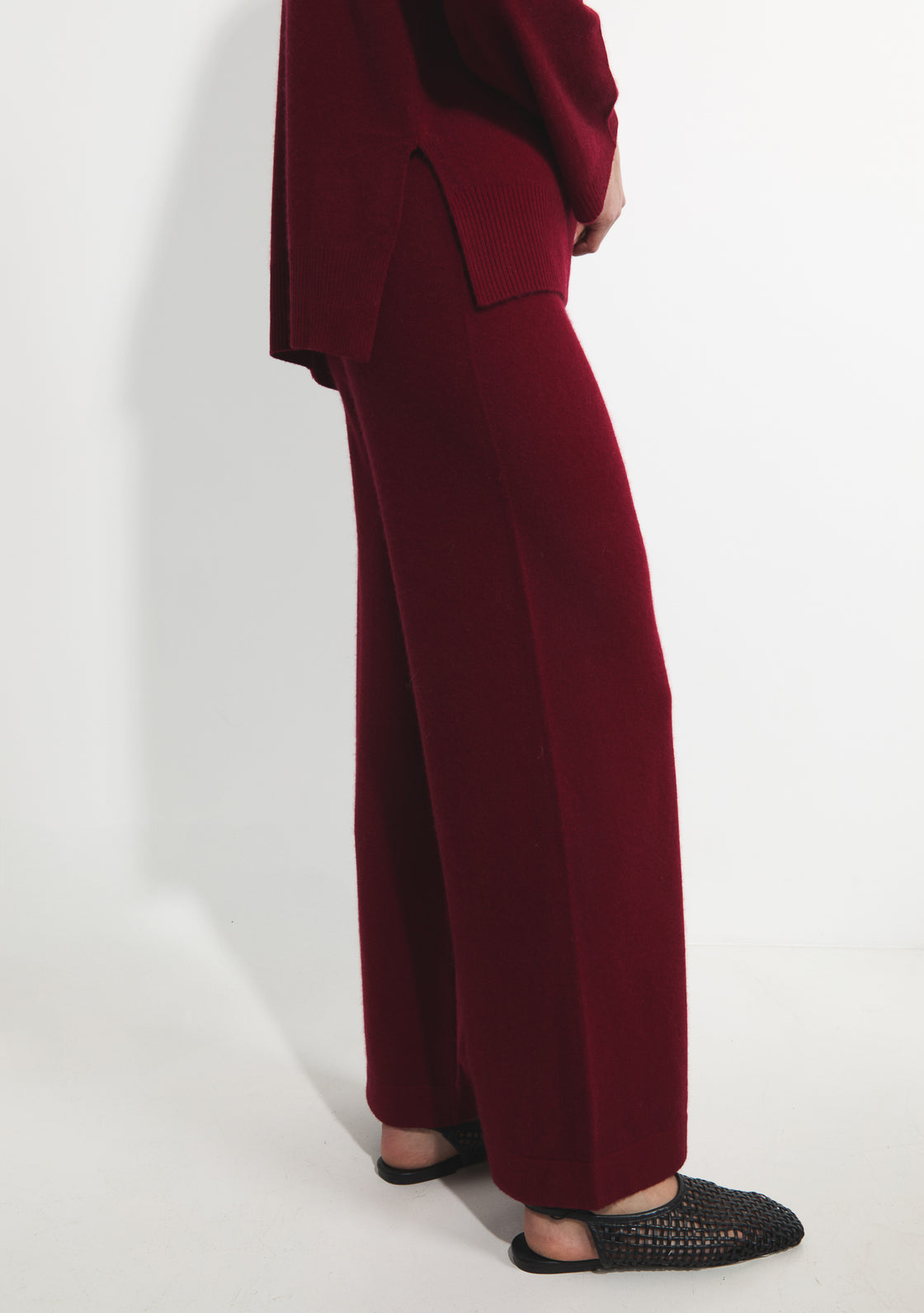 Cashmere Holly Trousers - Ox Blood