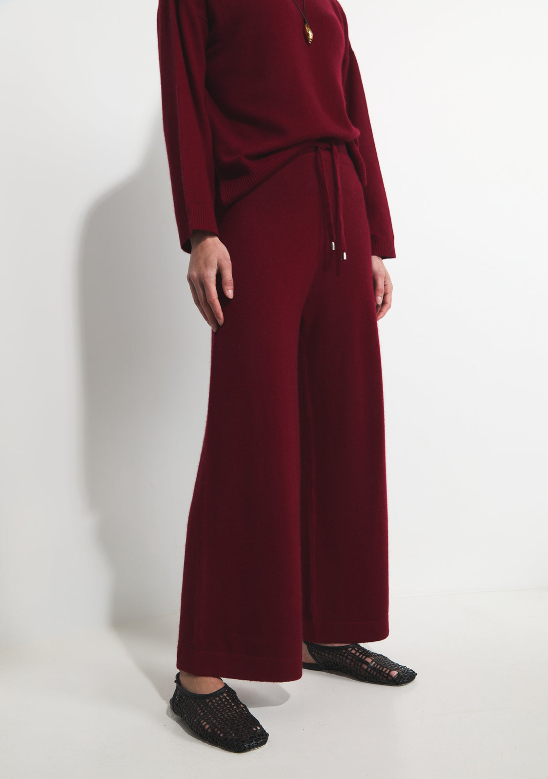 Cashmere Holly Trousers - Ox Blood