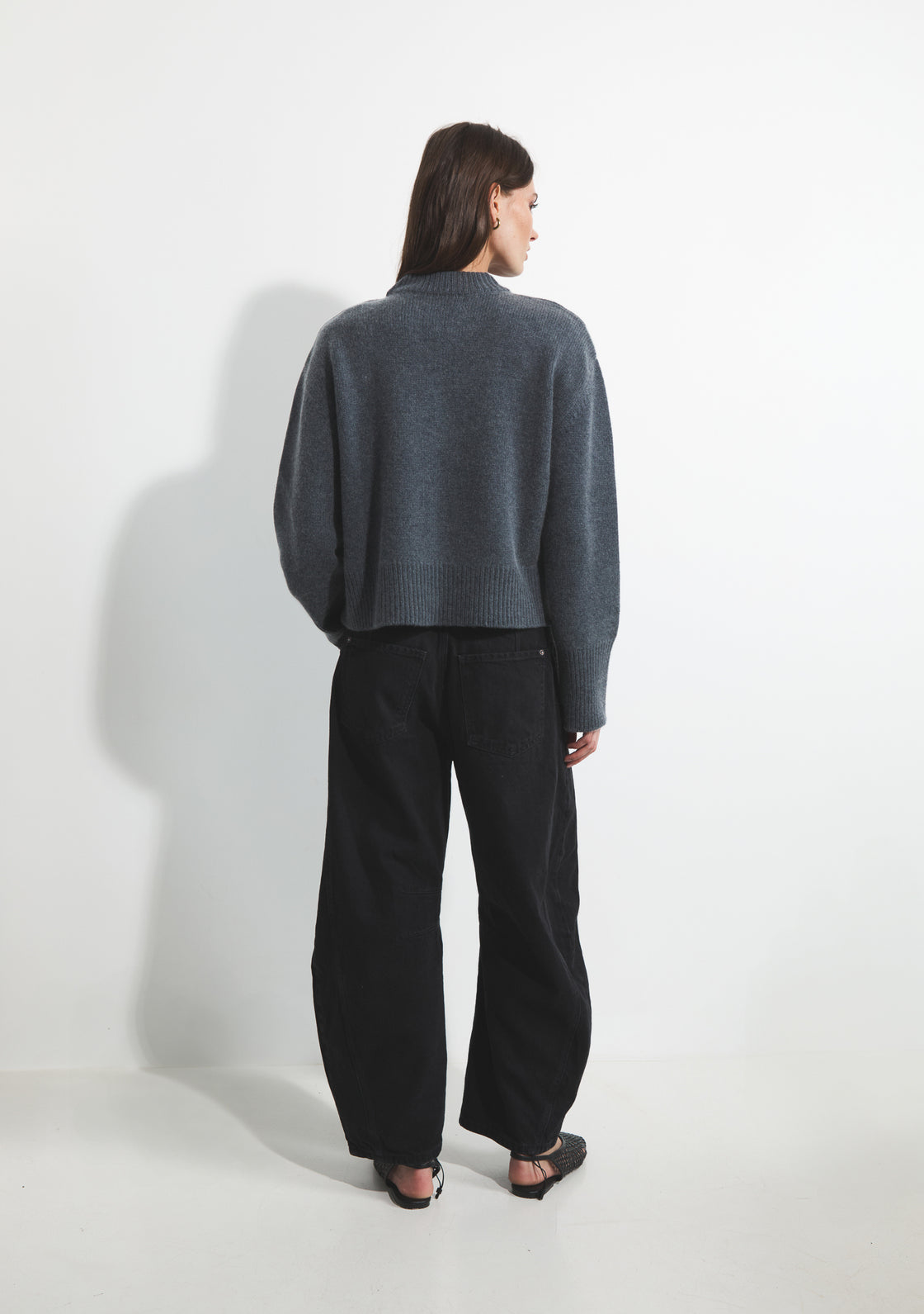 Cashmere Cedar Sweater - Charcoal