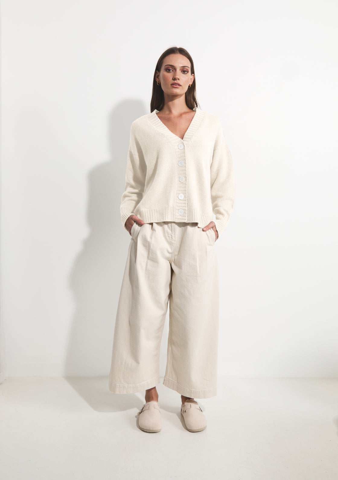 Cashmere Willow Cardigan - Ivory