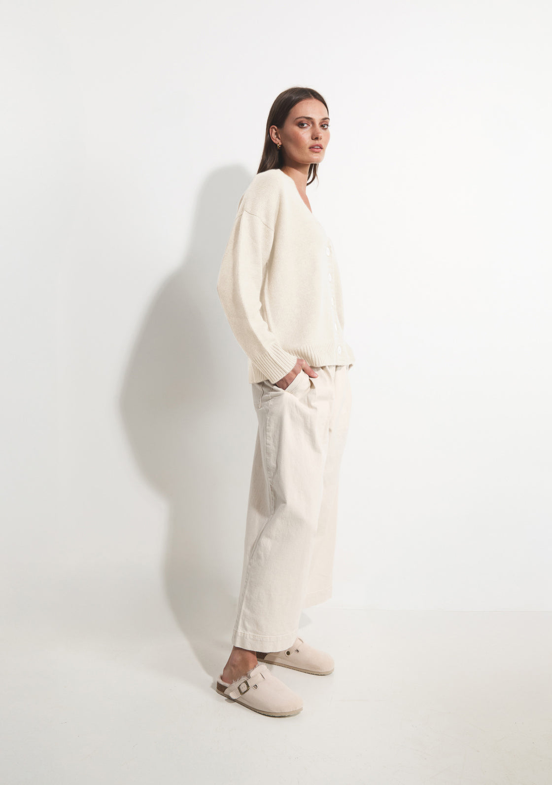 Cashmere Willow Cardigan - Ivory