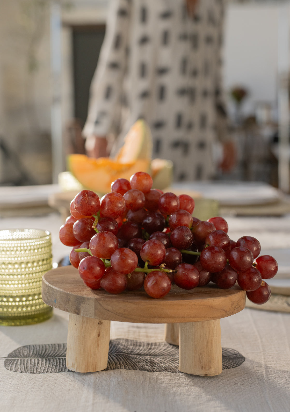 Teak Serving Stand - Small