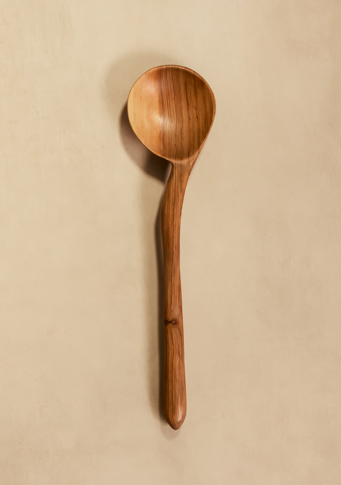 Irregular Hand-Carved Serving Spoon